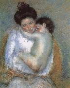 Mary Cassatt Mother and son oil on canvas